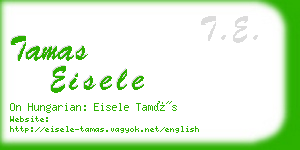 tamas eisele business card